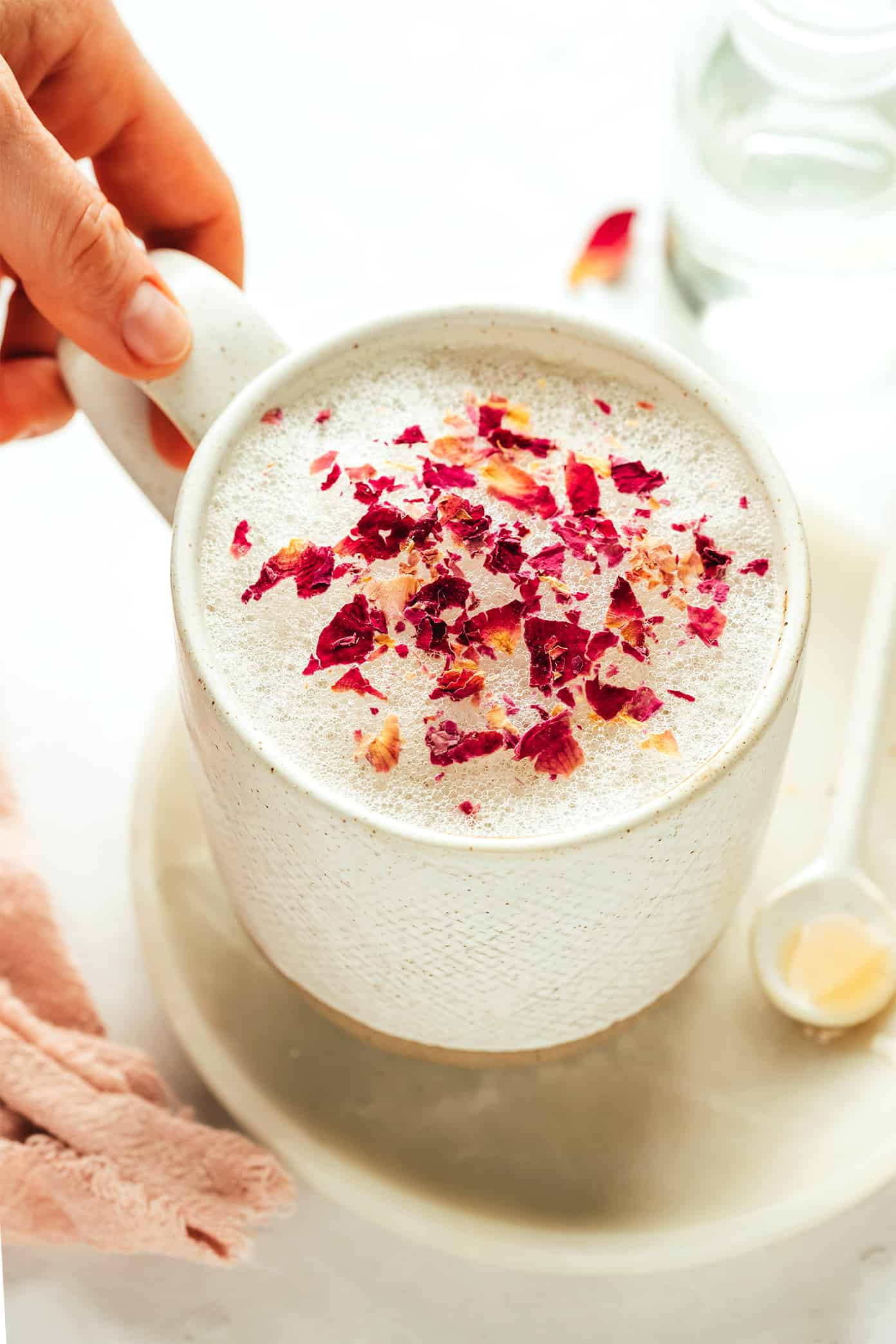 Rose Latte (quente ou gelado)