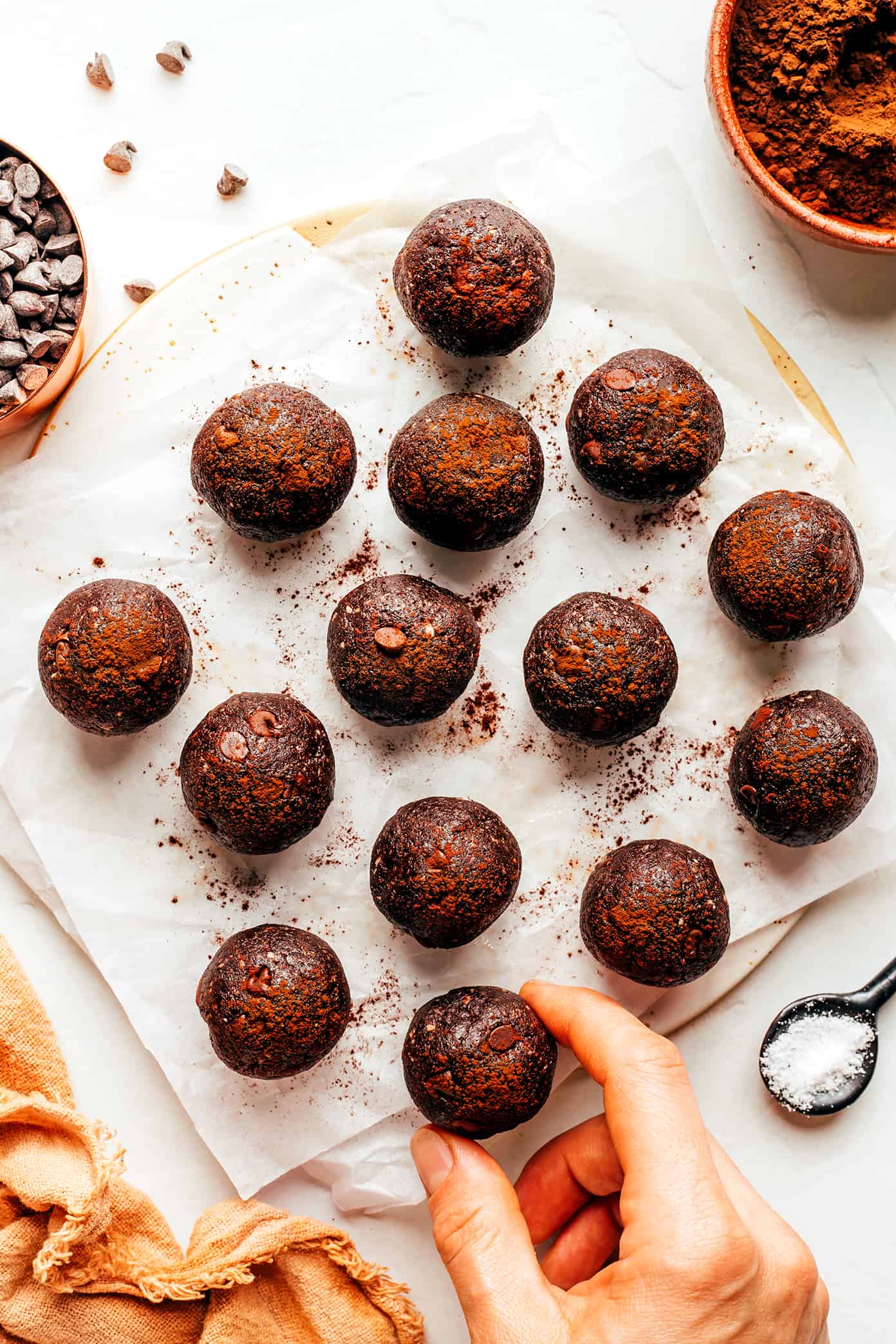 Bites de Brownie de Chocolate Salgado